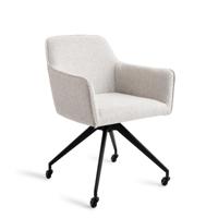 Jesper Home Eetkamerstoel 'Hofu' Glide Black, kleur Checkers Charm