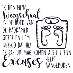 Weegschaal - Muursticker