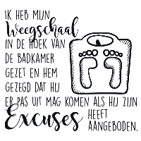 Weegschaal - Muursticker