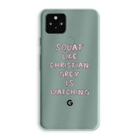 Christian Grey: Google Pixel 5a 5G Transparant Hoesje