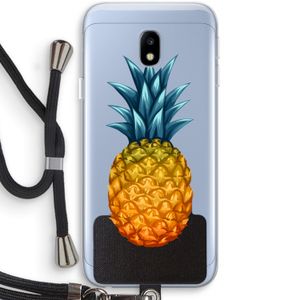 Grote ananas: Samsung Galaxy J3 (2017) Transparant Hoesje met koord