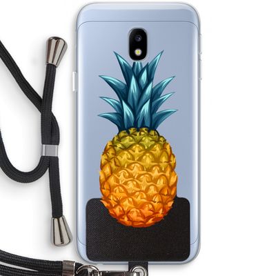 Grote ananas: Samsung Galaxy J3 (2017) Transparant Hoesje met koord