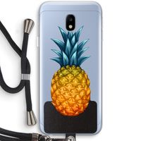 Grote ananas: Samsung Galaxy J3 (2017) Transparant Hoesje met koord