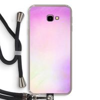 Flow mist pastel: Samsung Galaxy J4 Plus Transparant Hoesje met koord