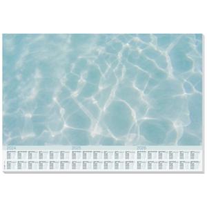 Sigel HO306 Bureau onderlegger Cool Pool 3-jaarskalender Wit, Bont (b x h) 59.5 cm x 41 cm