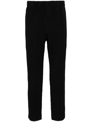 Homme Plissé Issey Miyake pantalon fuselé plissé - Noir