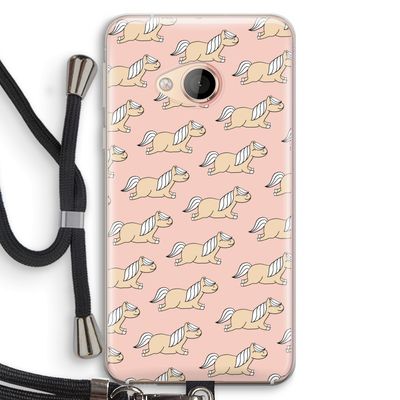 Ponys: HTC U Play Transparant Hoesje met koord