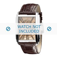 Armani horlogeband AR4230 Leder Bruin 26mm + bruin stiksel - thumbnail