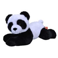 Knuffel panda beer zwart/wit 30 cm knuffels kopen - thumbnail
