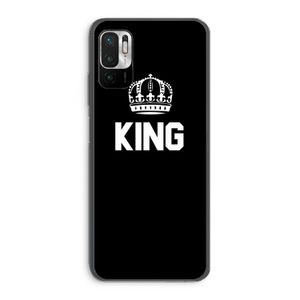 King zwart: Xiaomi Redmi Note 10 5G Transparant Hoesje