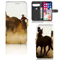 Apple iPhone Xs Max | Telefoonhoesje | Met pasjeshouder | Design Cowboy