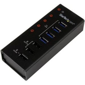 StarTech.com 4-poorts gevoede USB 3.0 hub met 3 USB-laadpoorten (2 x 1 A & 1 x 2 A)