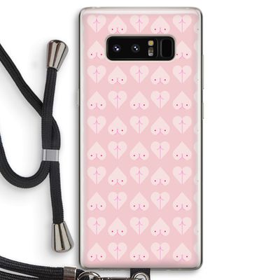 Ass 'n Titties: Samsung Galaxy Note 8 Transparant Hoesje met koord