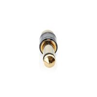 Nedis CABW23935BKG Mono-Audioadapter 6.35 mm Male RCA Female Verguld/Metaal