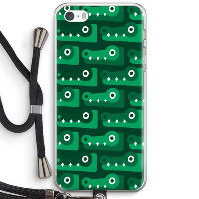 Crocs: iPhone 5 / 5S / SE Transparant Hoesje met koord