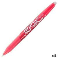 Pen Pilot Frixion Ball Wisbare inkt Rood 0,4 mm 12 Stuks