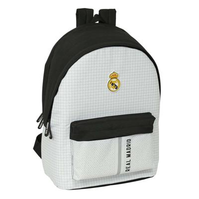 Laptoptas Real Madrid C.F. 24/25 Wit Grijs 31 x 44 x 18 cm 15,6"