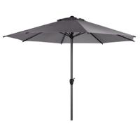 Hespiride tuin Parasol Sierra - antraciet - D300 x H288 cm - Steel 48 mm