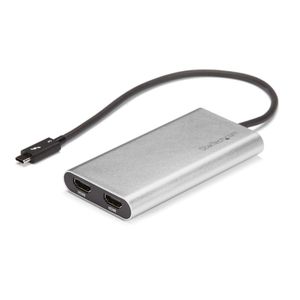 StarTech.com Thunderbolt 3 naar 2x HDMI adapter 4K 60Hz Mac en Windows compatibel