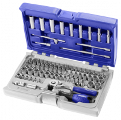 Expert by Facom doppenset met hulpstukken 1/4" | 73-delig | in koffer | E030707 - E030707