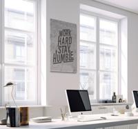 Work hard stay humble canvas schilderij