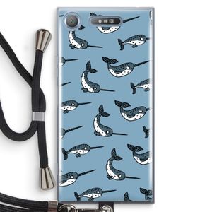 Narwhal: Sony Xperia XZ1 Transparant Hoesje met koord