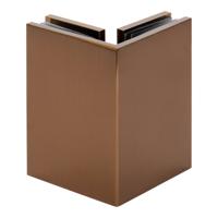 BRAUER Hoekbevestiging 2 stuks PVD koper geborsteld