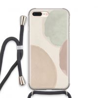 Geo #8: iPhone 8 Plus Transparant Hoesje met koord