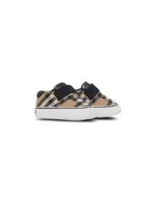 Burberry Kids bottines en coton à motif Vintage Check - Tons neutres