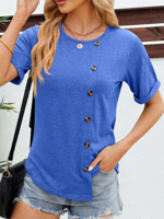 Casual Buckle Loose Shirt