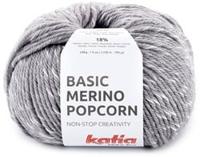 Katia Basic Merino Popcorn 103 Donker grijs-Wit