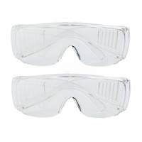 Veiligheidsbril/vuurwerkbril - Set van 5x stuks - kunststof - transparant - beschermbril voor volwas