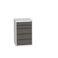Bott Verso Schuifladenkast | 525x550x800mm | 5 Laden | RAL 7016 - 16925012.19