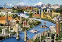 Wooden City 2in1 Houten Legpuzzel World Landmarks