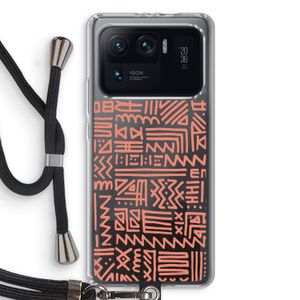 Marrakech Pink: Xiaomi Mi 11 Ultra Transparant Hoesje met koord