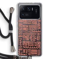 Marrakech Pink: Xiaomi Mi 11 Ultra Transparant Hoesje met koord