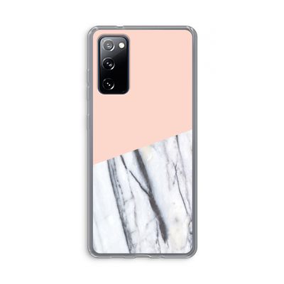 A touch of peach: Samsung Galaxy S20 FE / S20 FE 5G Transparant Hoesje