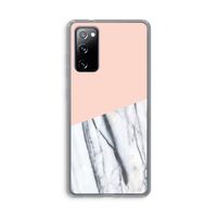 A touch of peach: Samsung Galaxy S20 FE / S20 FE 5G Transparant Hoesje