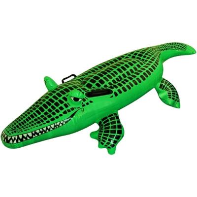 Opblaasbare krokodil - 150 cm - groen - water speelgoed krokodil - opblaasdieren