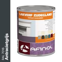 Afinol Zijdeglans Lakverf Antracietgrijs (RAL 7016) 750 ml