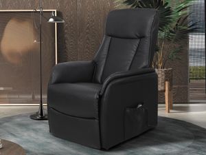 Relaxfauteuil elektrisch MALIKA zwart