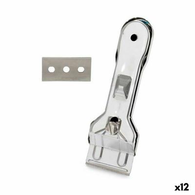 Keramische Koker Topschraper Kinvara 22275 Zilverkleurig Metaal 13,5 x 4,5 x 1 cm (12 Stuks)