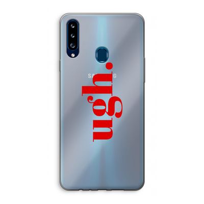 Ugh: Samsung Galaxy A20s Transparant Hoesje