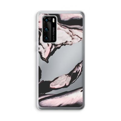 Roze stroom: Huawei P40 Transparant Hoesje