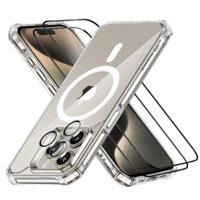 iPhone 15 Pro Air Armor Clear Case Set (HaloLock) - Clear - thumbnail