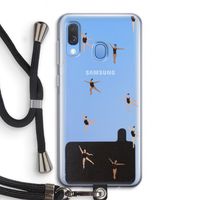 Dancing #1: Samsung Galaxy A40 Transparant Hoesje met koord Dancing #1: Samsung Galaxy A40 Transparant Hoesje met koord