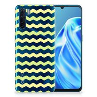 OPPO A91 TPU bumper Waves Yellow - thumbnail