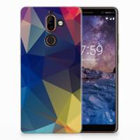 Nokia 7 Plus | TPU Hoesje | Polygon Dark