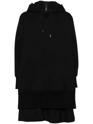 sacai sweat à design superposé - Noir