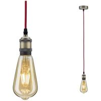 Paulmann Eldar 50386 Plafondlamp LED E27 Rood, Nikkel (geborsteld)
